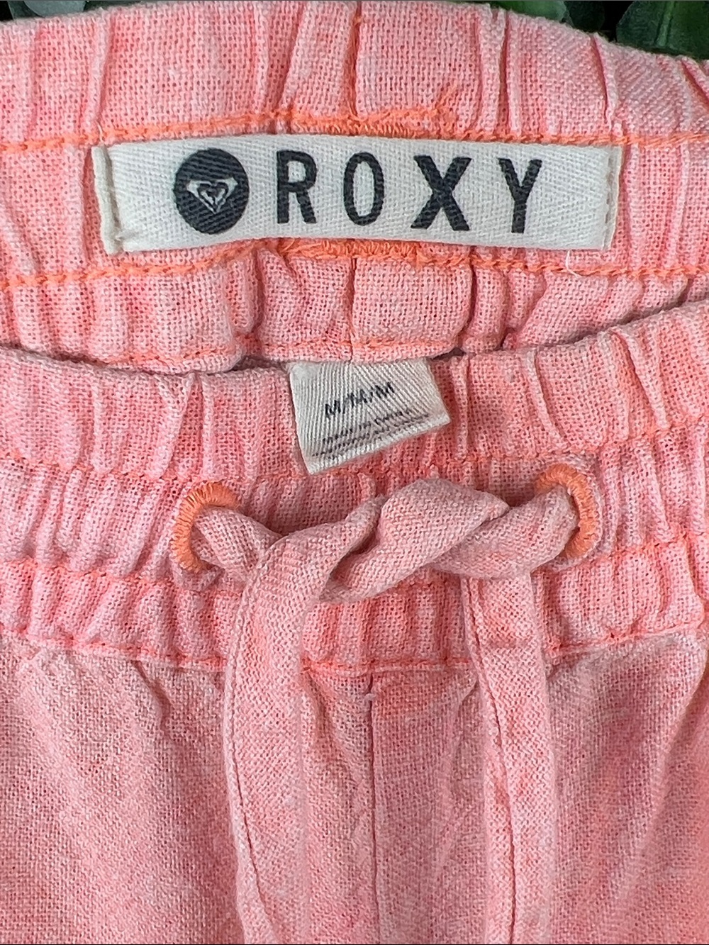 Roxy Linen Wide Leg Flare Drawstring Pants - Picture 8 of 13